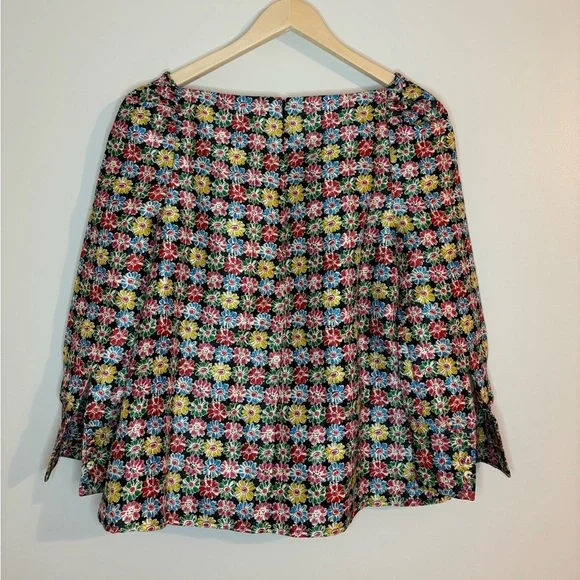 Tuckernuck jacquard floral blouse - Picture 8 of 12